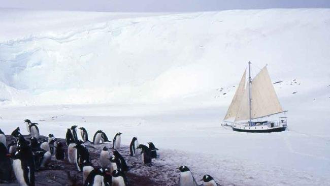 Iron Bark II in the Antarctic.