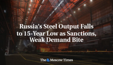 Russia's Steel Output Falls to 15-Year Low as Sanctions, Weak Demand Bite