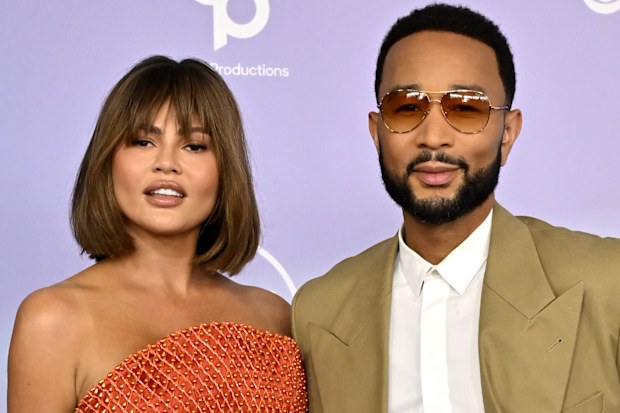 Chrissy Teigen and John Legend attend the 52nd American Music Awards at MGM Grand Garden Arena on May 25, 2026 in Las Vegas, Nevada.