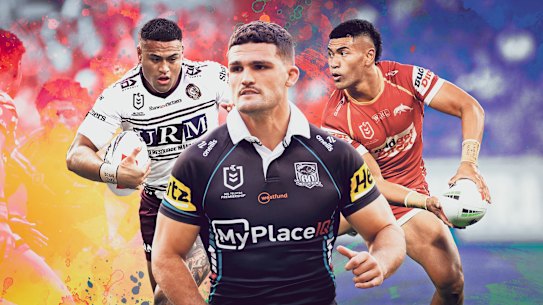 Nathan Cleary, Isaiya Katoa and Haumole Olakau’atu for Andrew Johns column.