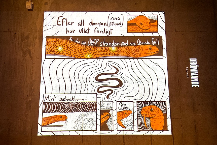 Molly's art at the Swedish exhibit