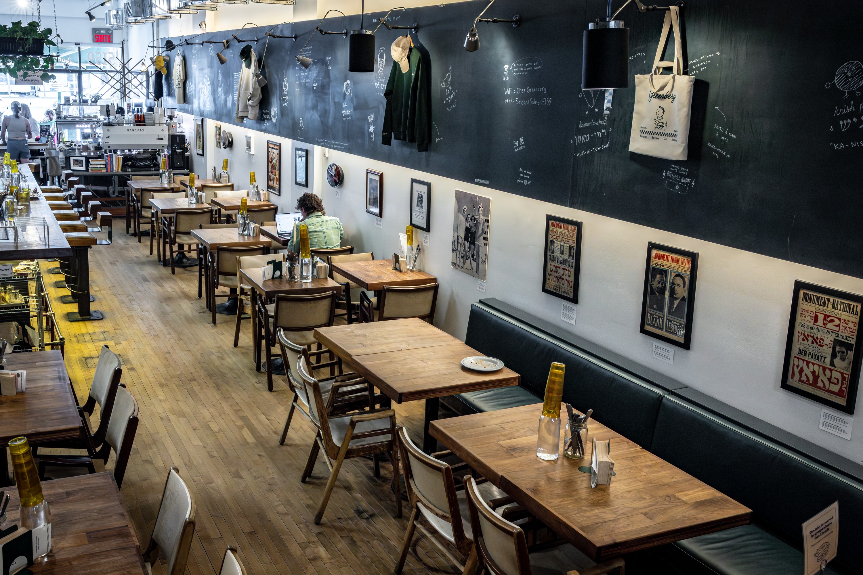 Interior of restaurant
