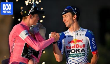 Australian Jai Hindley third at Giro d'Italia as Jonas Vingegaard completes Grand Tour set