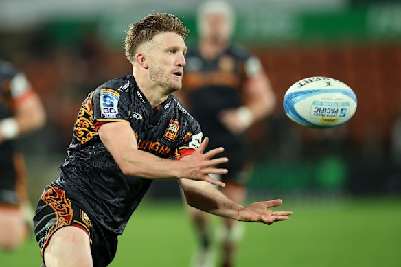 Damian McKenzie in action for the Chiefs.