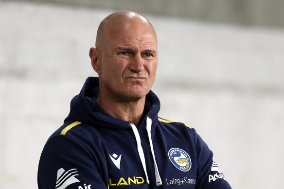 Brad Arthur during his time at the Eels.