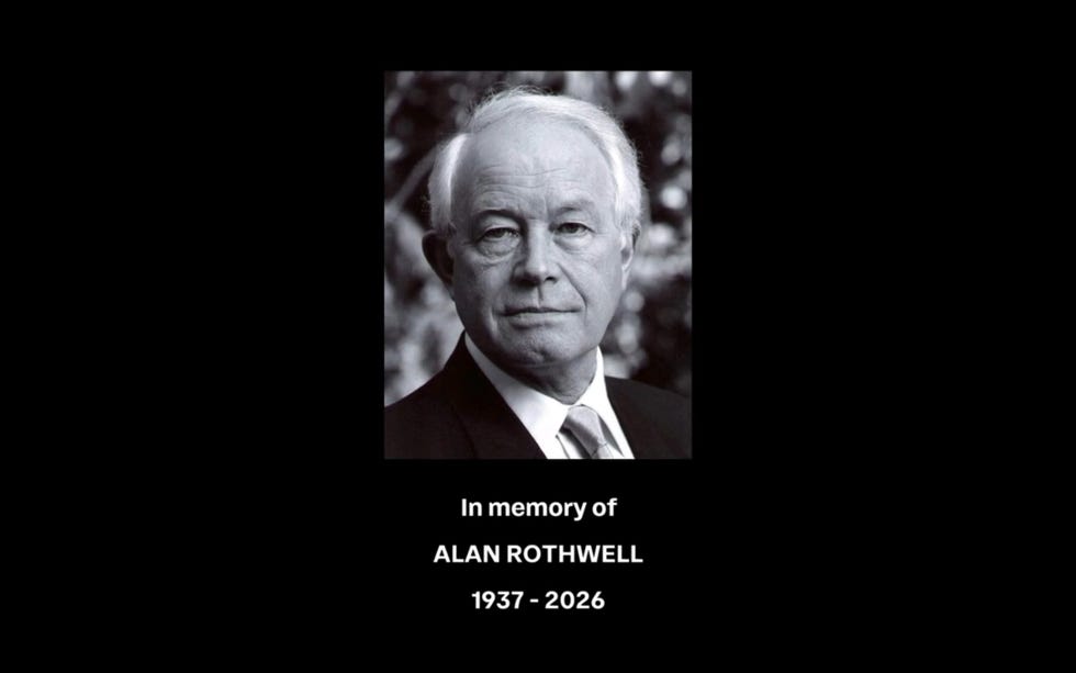 Alan Rothwell Coronation Street tribute coronation street alan rothwell, david barlow memorial tribute featuring a portrait and text