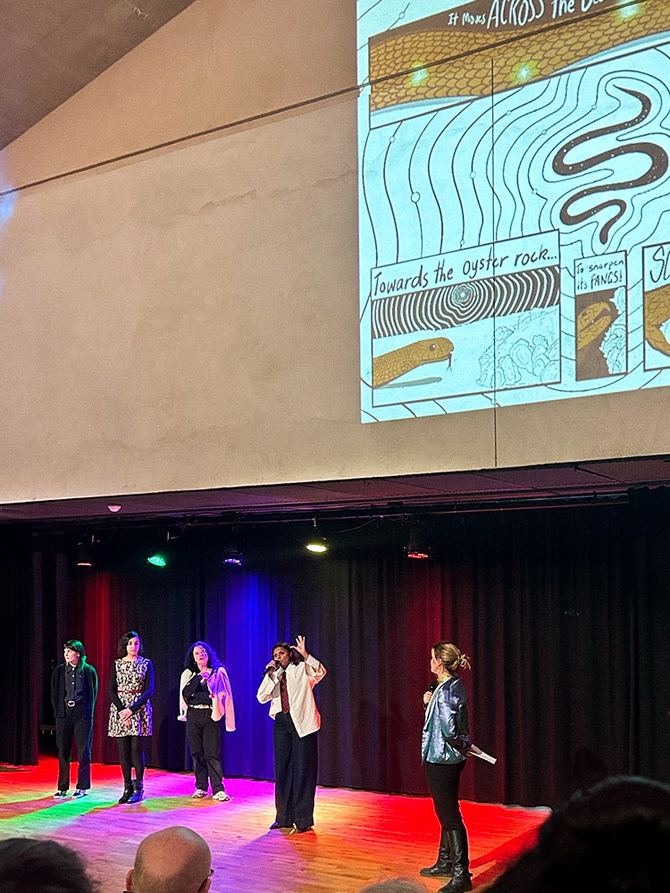 Molly presenting in Sweden