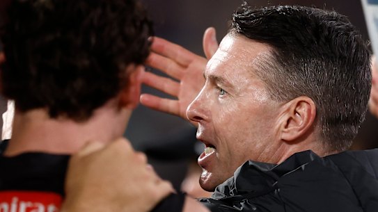 Pies coach Craig McRae wants more from the club’s younger players.