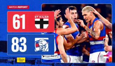 AFL Match Report: Bulldogs grind out crucial win over Saints