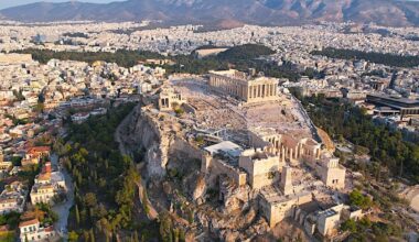 The Parthenon at the Acropolis of Athens, Greece