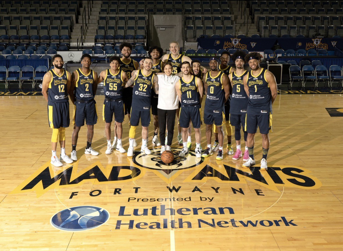 Ayami Sato with the Fort Wayne Mad Ants.