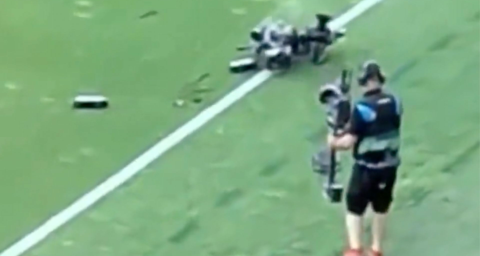 Spidercam crashes onto pitch during Hungary match | Football News