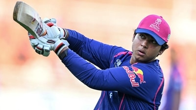 Rajasthan Royals' Indian cricket player Vaibhav Sooryavanshi during the IPL 2026 (AFP)