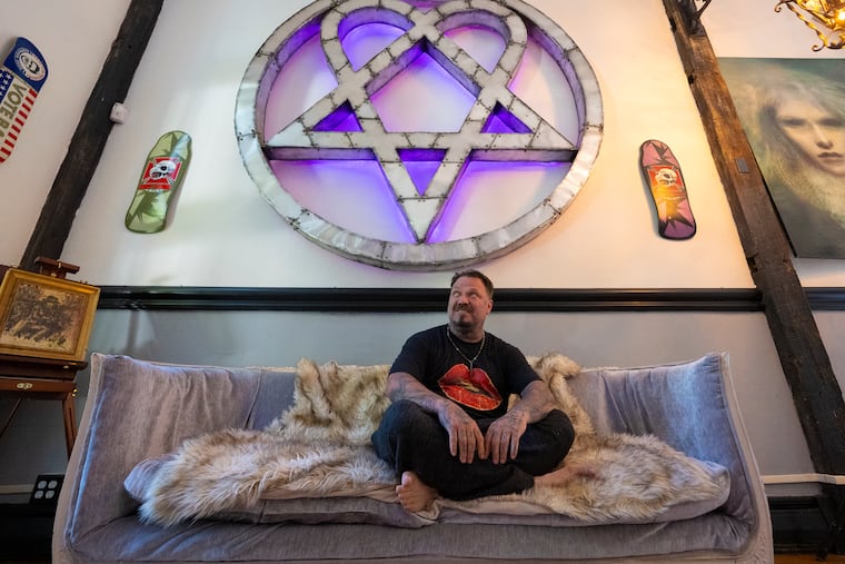 West Chester native Bam Margera poses for a portrait at his home in West Chester, Pa., on Friday, June 4, 2026.