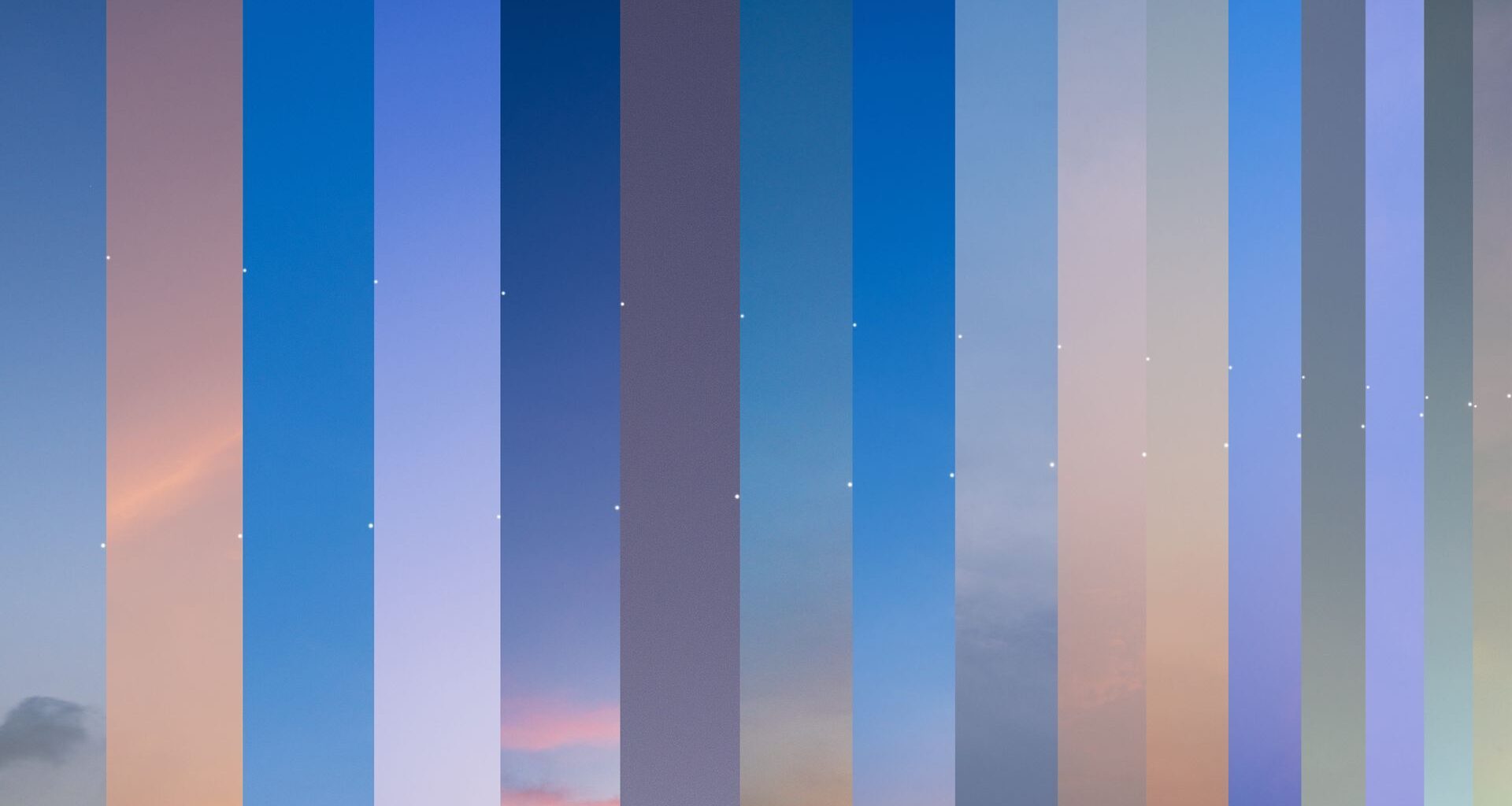 A series of vertical panels show Jupiter and Venus moving closer in the night sky from left to right, before converging in the far right panel