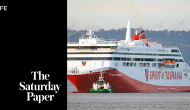 Dark Mofo turns Spirit of Tasmania V into a colossal floating gallery