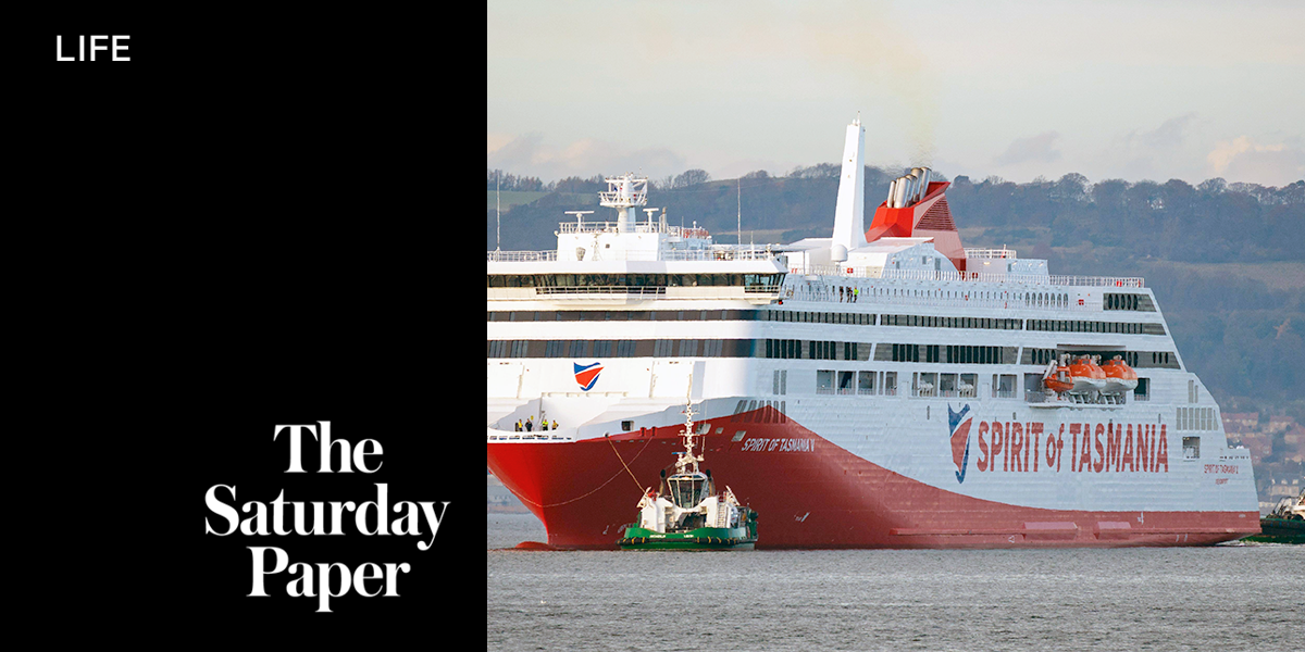 Dark Mofo turns Spirit of Tasmania V into a colossal floating gallery
