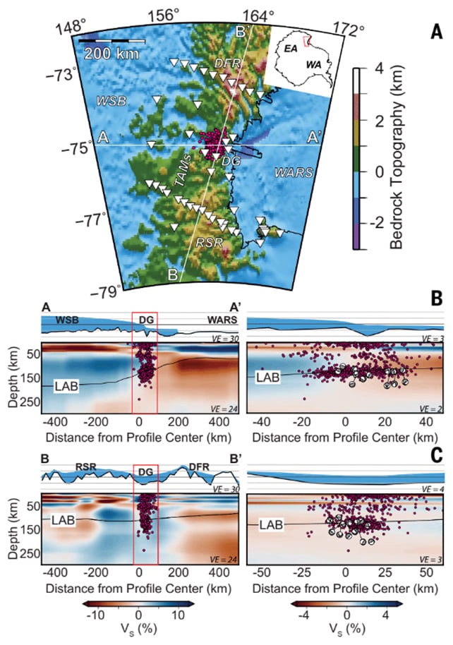 Earthquake map