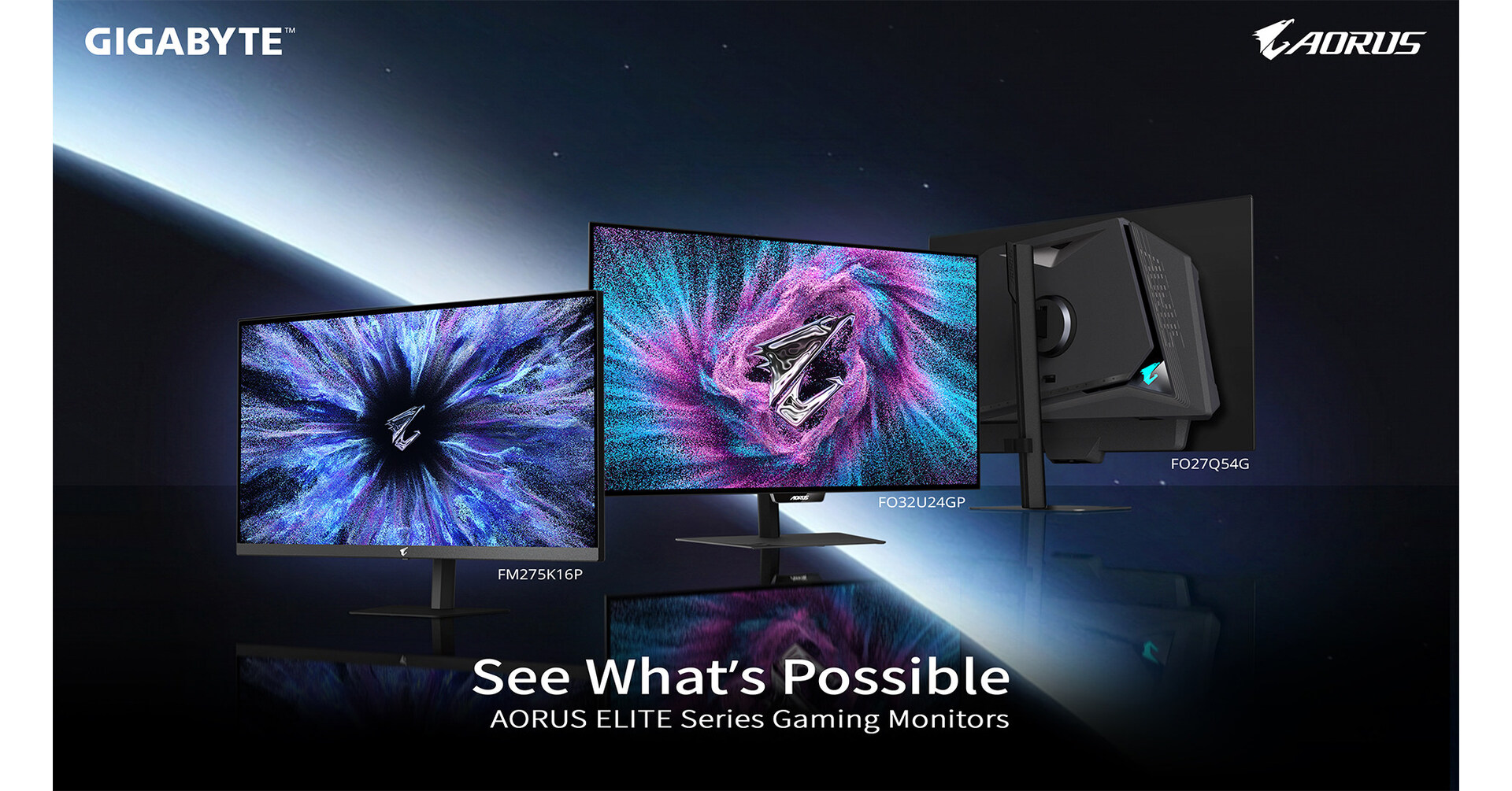 GIGABYTE Introduces the AORUS ELITE Series Gaming Monitor Across OLED and Mini LED Technologies