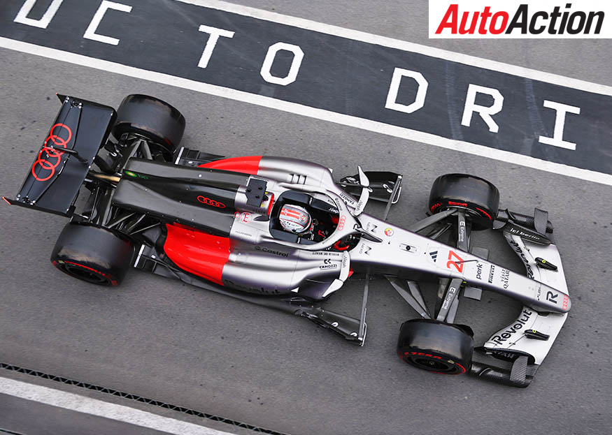 Nico Hulkenberg drives the Audi Formula 1 car during the 2026 Canadian Grand Prix weekend.