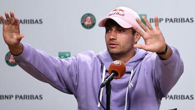 Flavio Cobolli, the third Italian man to reach the French Open men’s singles final, saw an all-Italian semi-final ruled out after Matteo Arnaldi retired because of a virus. (REUTERS)
