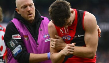 Young Bomber to meet with surgeon following shoulder injury