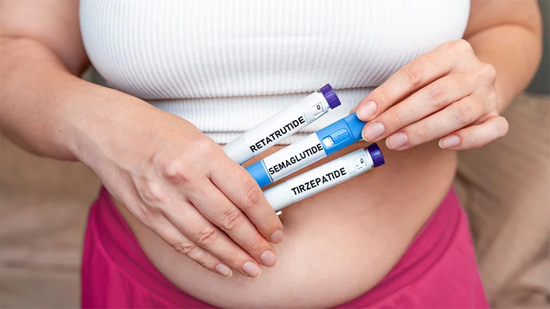 Retatrutide helped participants lose about 30% of their body weight — roughly 70 pounds — in clinical trials. The drug is a “triple-agonist,” designed to target three hormone pathways (GLP-1, GIP and glucagon) to reduce hunger and regulate blood sugar. Photo: Getty Images.