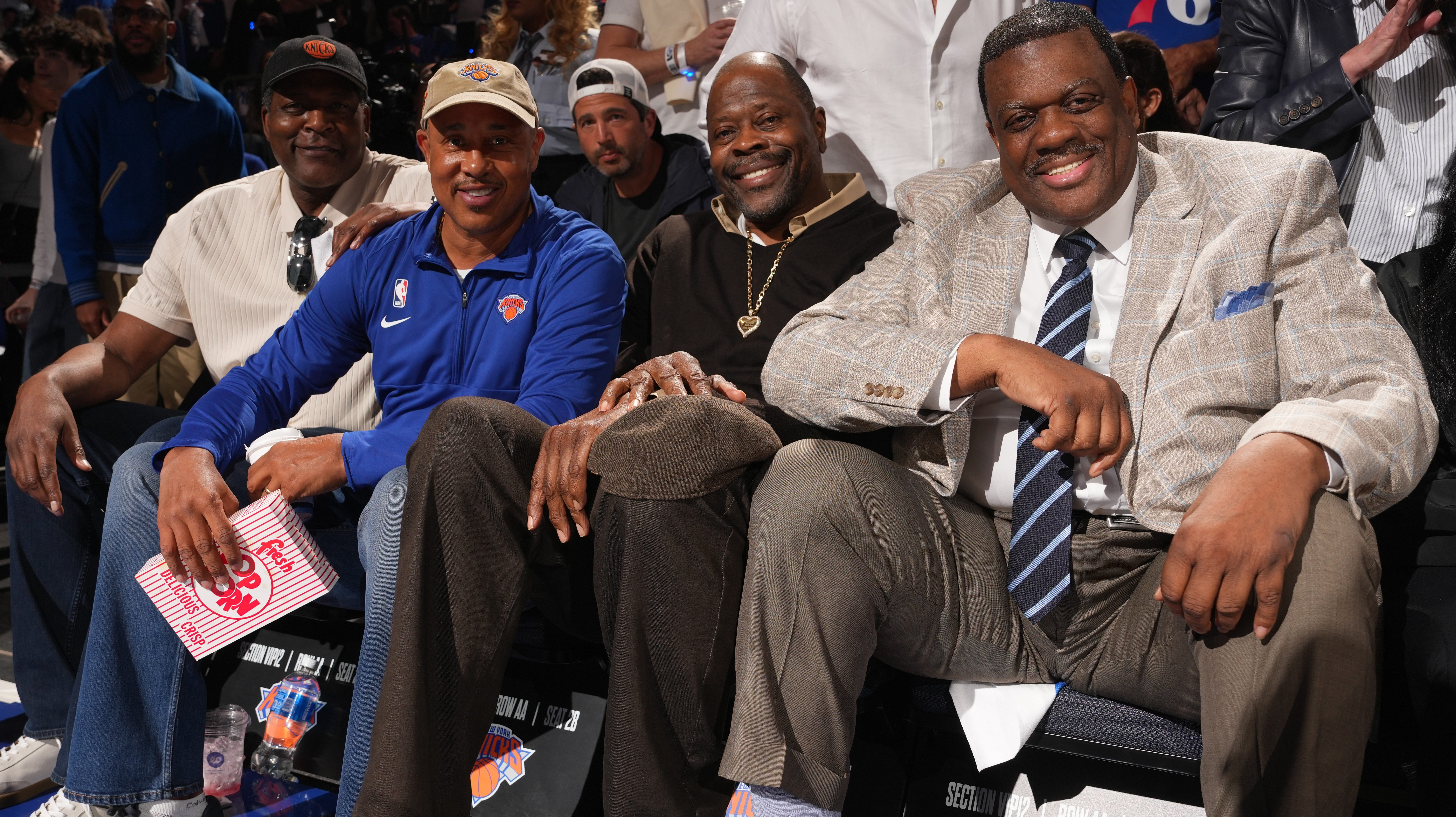 'It's like a family reunion': Former Knicks players come together courtside - Andscape
