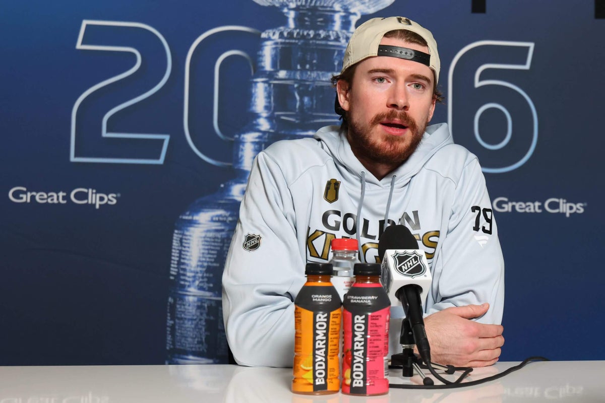 Carter Hart is 4 wins from the Stanley Cup. The Golden Knights still don’t want to talk about his past
