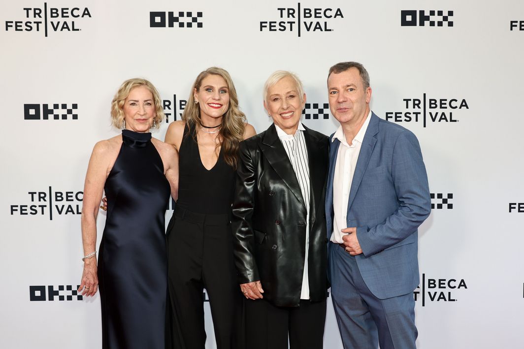 Chris Evert, Rebecca Gitlitz, Martina Navratilova and Jon Wertheim