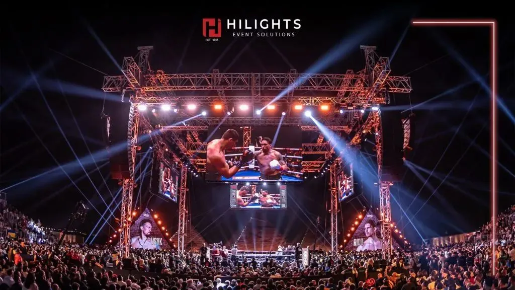 Media servers meet pyramids at Glory in Giza boxing event