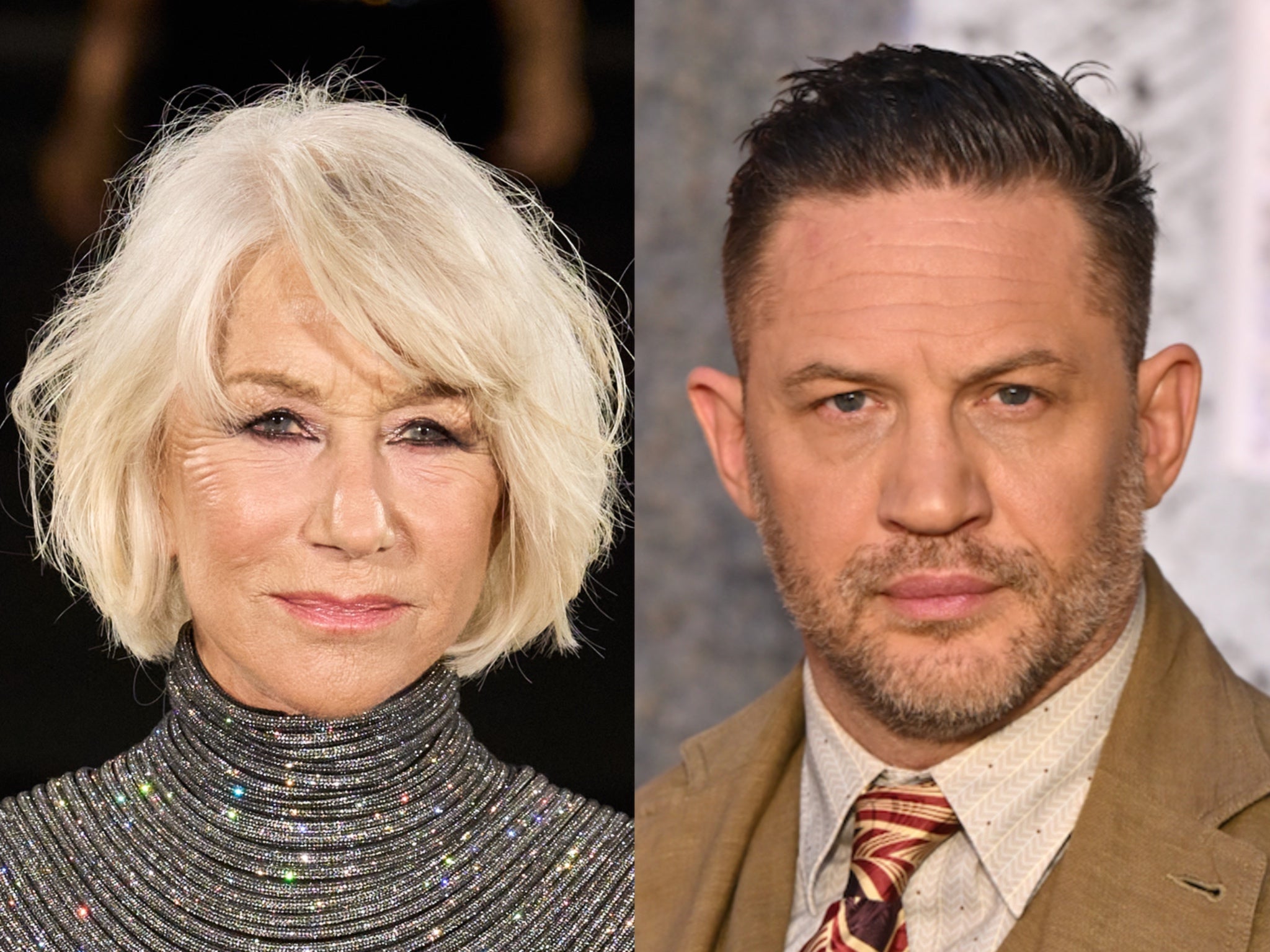 Dame Helen Mirren has thrown her support on Tom Hardy