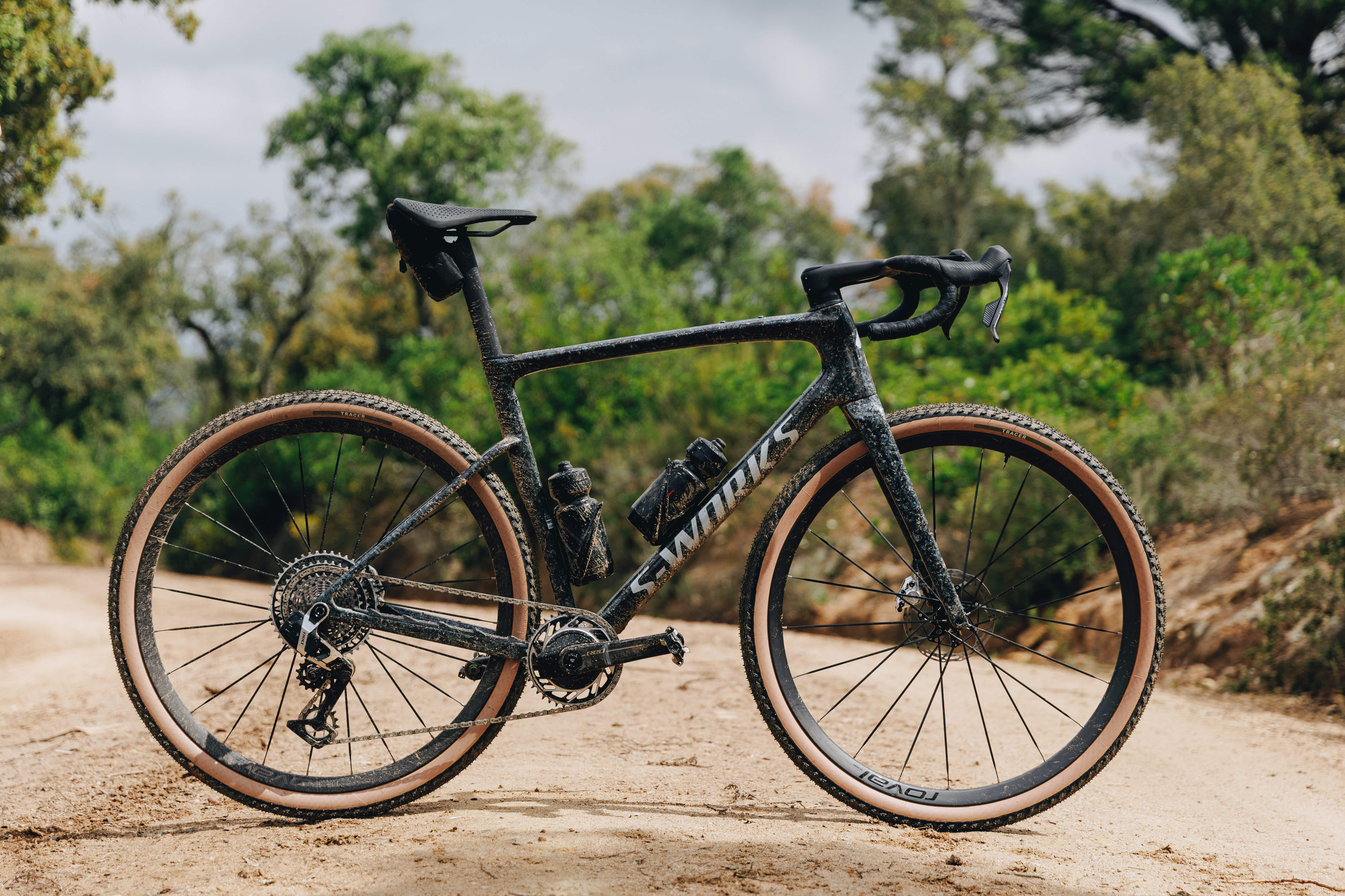 The new S-Works Crux stands atop a grabel path