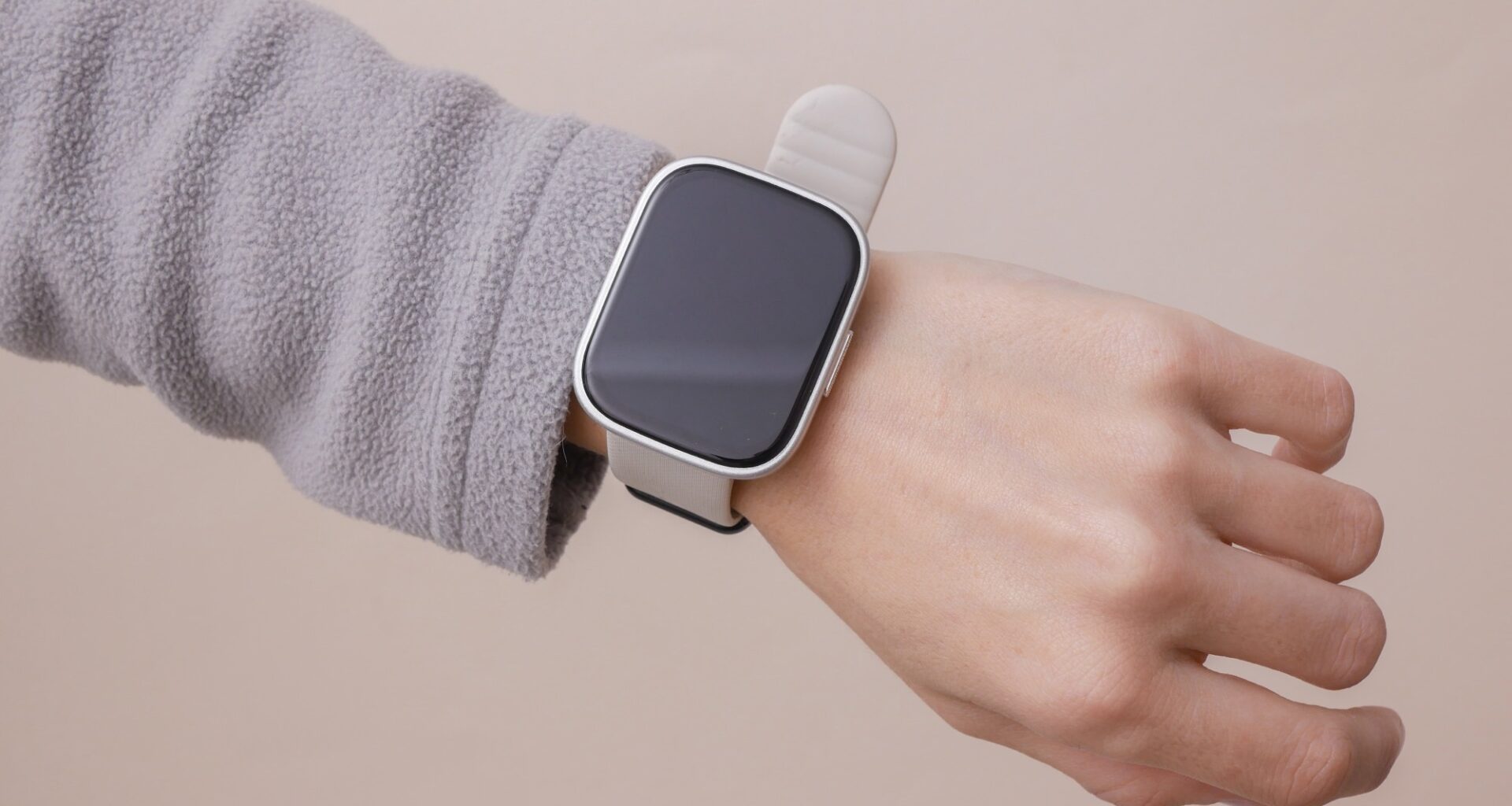 smart watch on persons wrist