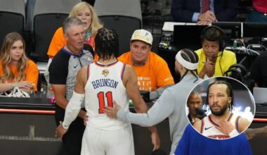 NBA Launches Investigation Into Jalen Brunson's Heated Exchange With Spurs Fan Near End Of Game 1