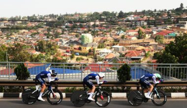 2026 Road World Championships: Paul Seixas as part of the silver-medal-winning French TTT team in the mixed relay event