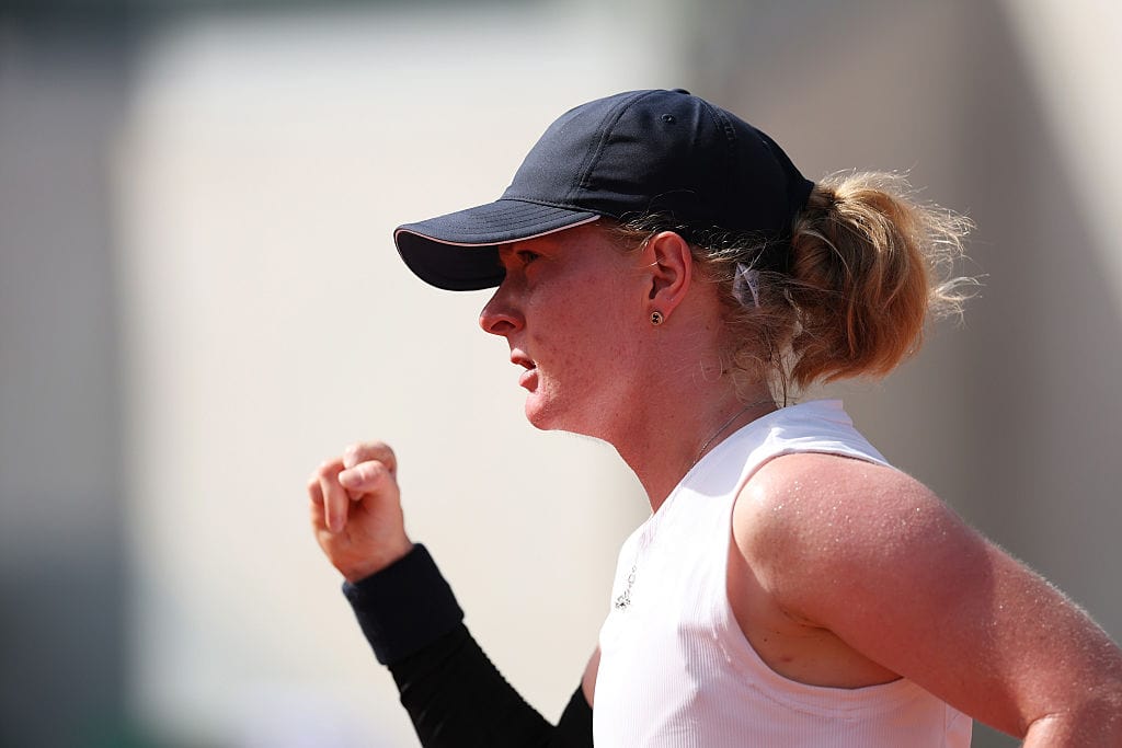 Fran Jones in the first round of Roland Garros 2026, Paris, France