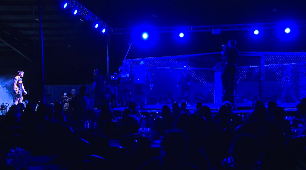 MMA fighters battle it out at Fight Night 12  in Jackson, TN.