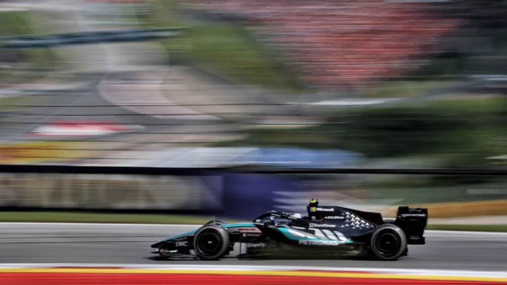 Kimi Antonelli finished third, with Mercedes teammate George Russell taking the win