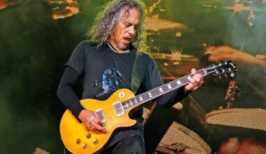 Metallica guitarist Kirk Hammett survives stage fall in Dublin following Taylor Swift t-shirt controversy -