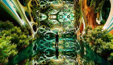 Immersive AI art at DATALAND AI art museum