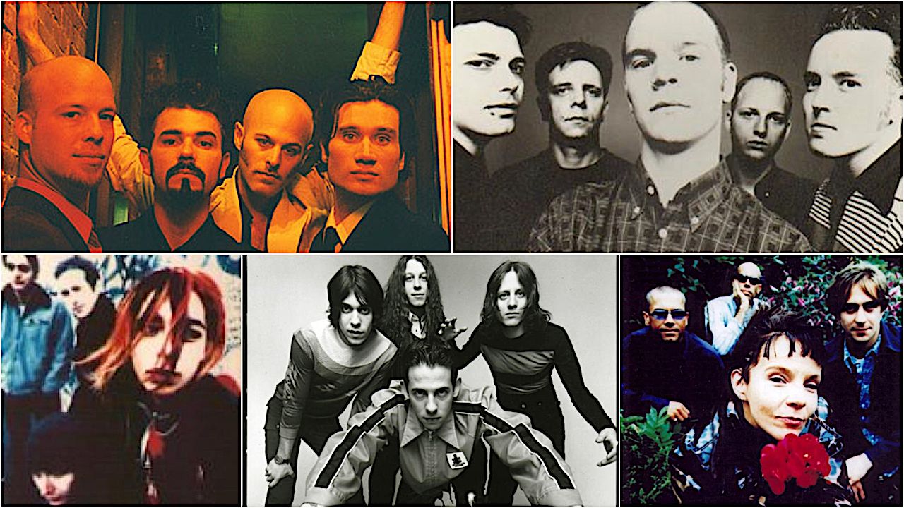 '90s alt. rock bands Handsome, Shudder To Think, Cay, Into Another and Drugstore