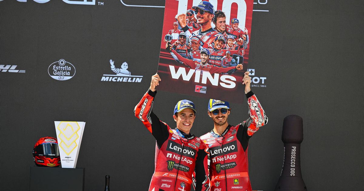 Ducati Lenovo Team celebrate 100 MotoGP wins