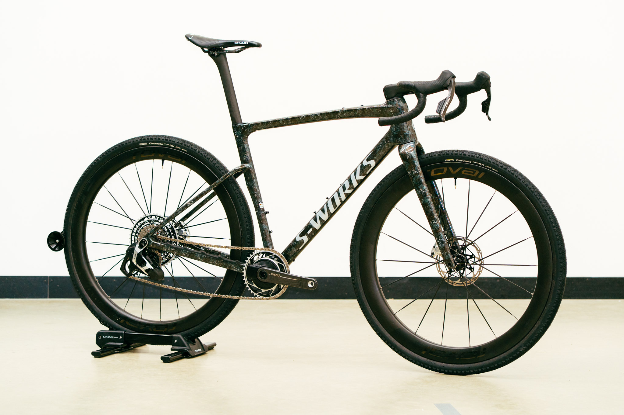 Behind the scenes in a wind tunnel gravel bike test