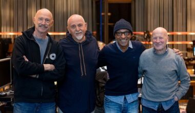 Peter Gabriel and band at Real World Studios