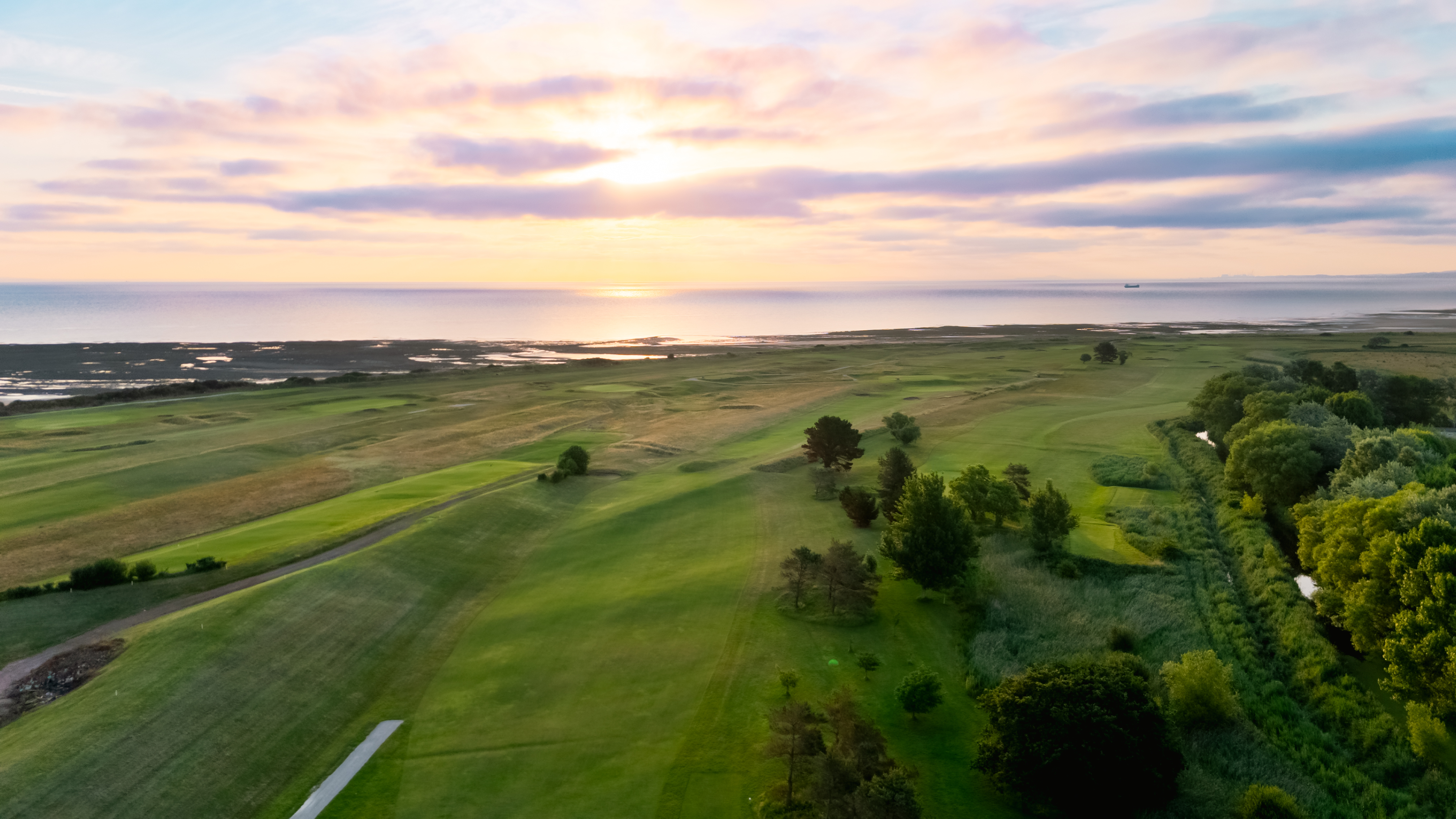 Aerial view of Minehead and West Somerset Golf Club