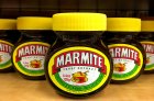 Oakland, CA - December 02, 2016: Grocery store shelf with jars of Marmite brand Yeast Extract. A by-product of beer brewing, enjoyed at any time on toast for breakfast, in sandwiches at lunchtime; Shutterstock ID 545767972; Purchase Order: -