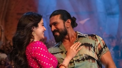 Peddi box office collection day 3: Janhvi Kapoor and Ram Charan in a still from Buchi Babu Sana's film.