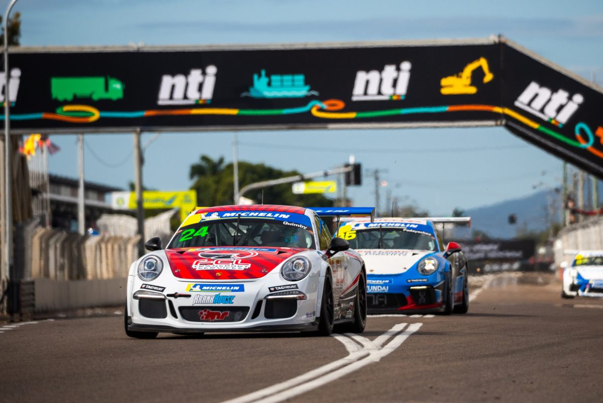 Daniel Quimby during the 2025 Porsche Michelin Sprint Challenge round at the Townsville 500.
