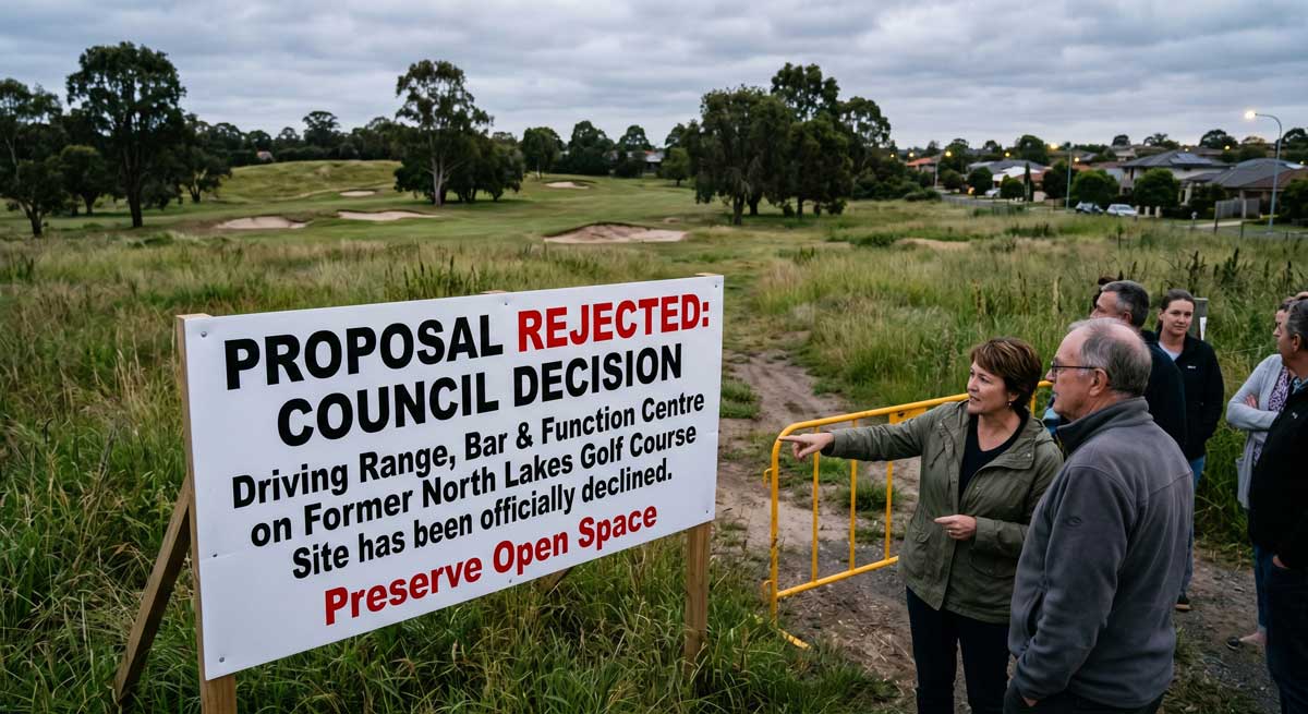 Council Rejects Driving Range and Function Centre Proposal on Former North Lakes Golf Course Site